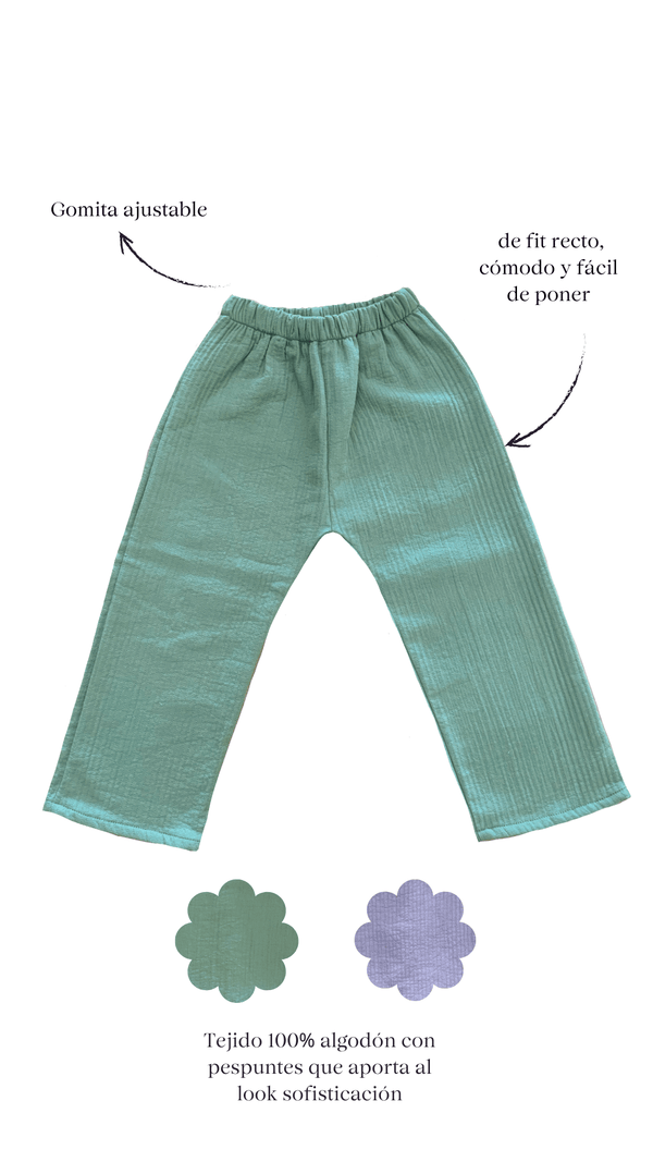 Pantalón unisex June VERDE
